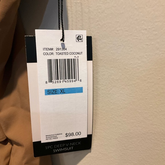 NWT l Nicole Miller l XL l One Piece | Tie Front | - Picture 5 of 8